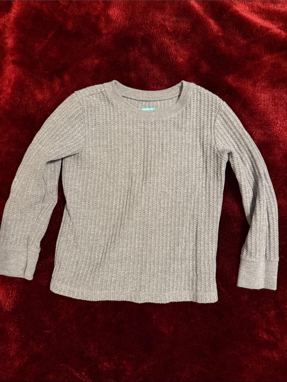 Garanimals Gray Ribbed Long Sleeve Tee